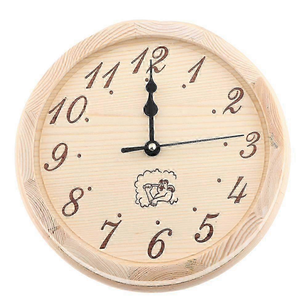 Wooden Sauna Clock Wall Clock