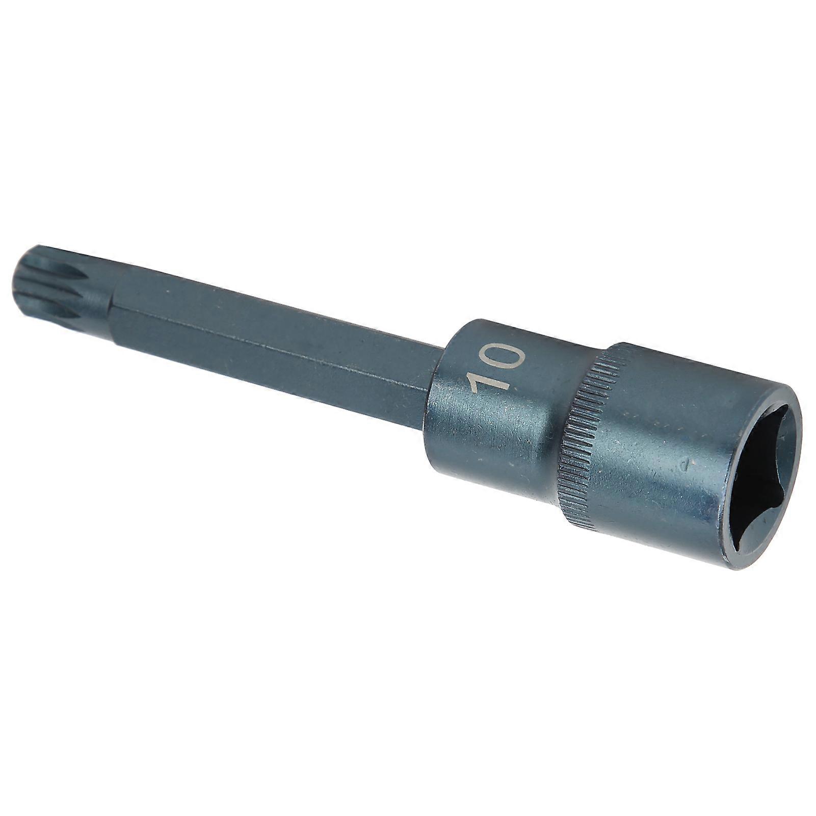 Socket Bit 12-Side S2 Alloy Steel 100mm x 10mm RustProof Tool