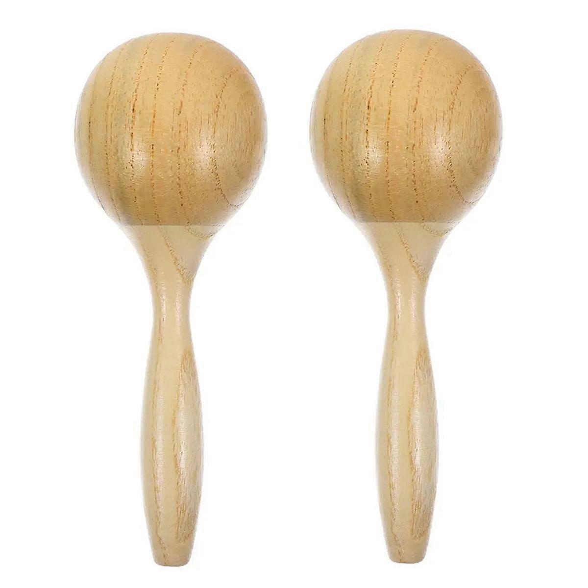 Wood Maracas 2pcs Hand Shakers for Parties Concerts Games Premium Musical Instrument