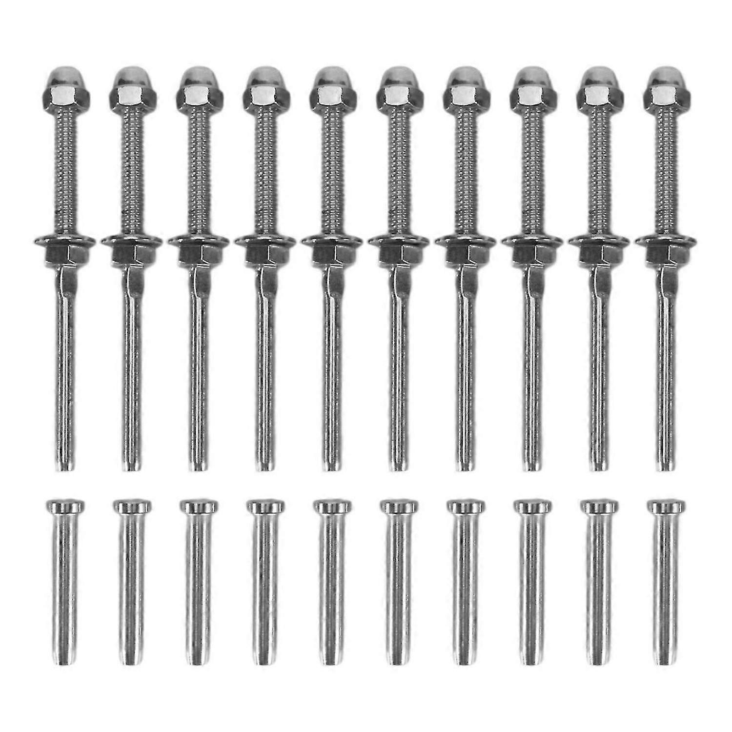 Boulon fileté et pédale Ball Cable Railing Kit End Fitting 0,32 cm