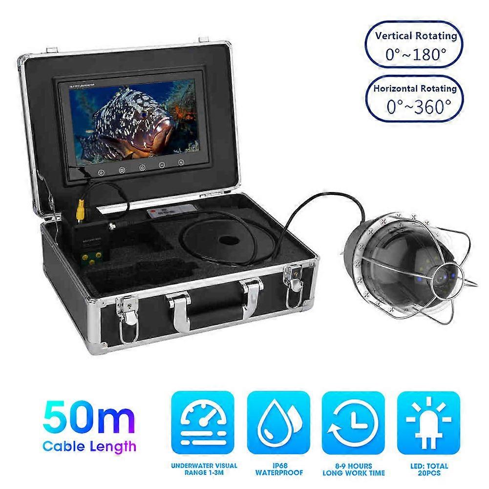 10.1 Inch Underwater Fish Finder Camera IP68 Waterproof 50m Cable