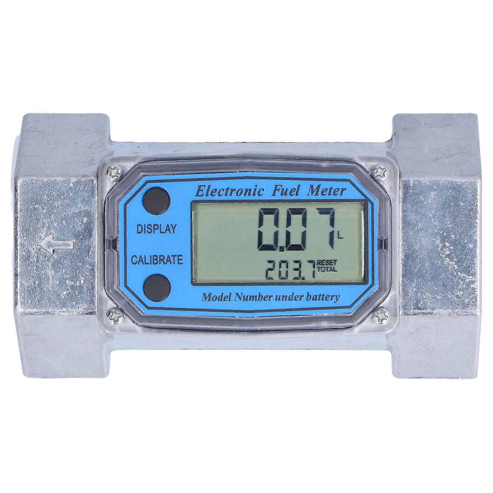 2 inch 2.3V-3.3V LLW-50 Digital Electronic Turbine Flow Meter for Fuel Liquid Water Gas Oil