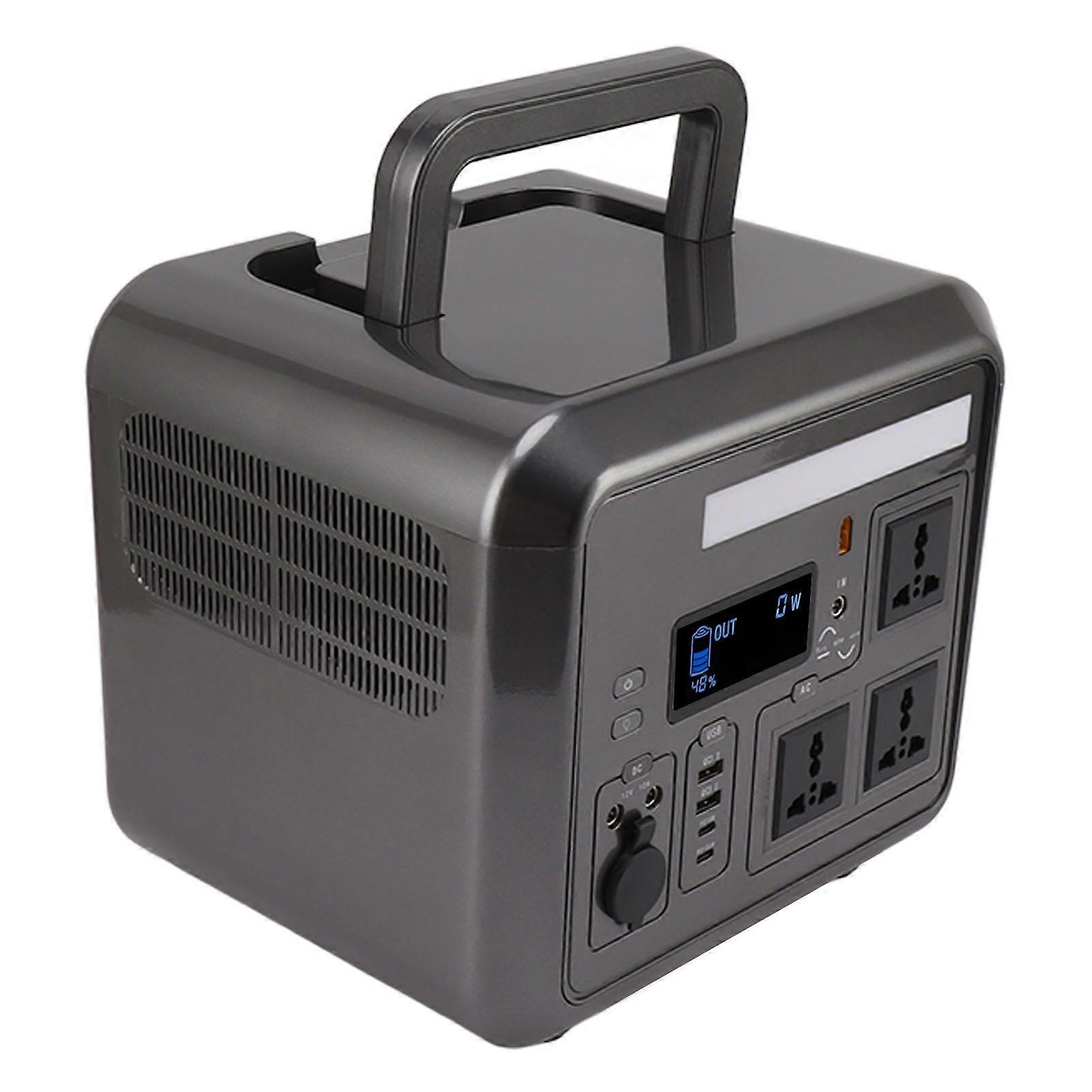 Portable Power Station 1200W 921.6Wh Solar Generator US Plug