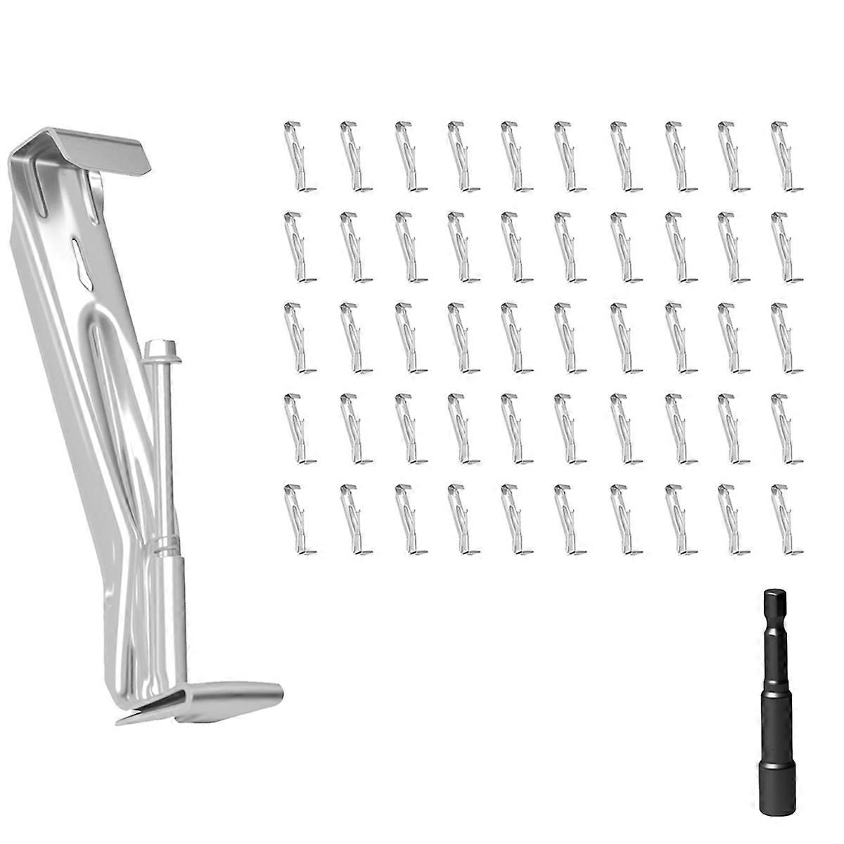 20 Pcs 5 Inch Heavy-Duty Gutter Hangers, Rain Gutter Hangers with A Pre Inserted Rust- Screw