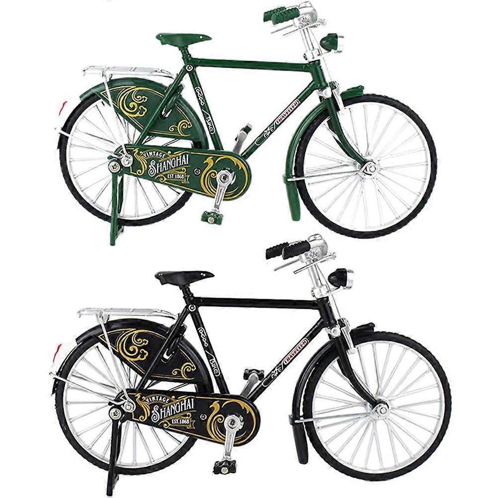Vintage Style Bike Model Miniature Bike Ornament for Home 10Pcs Display