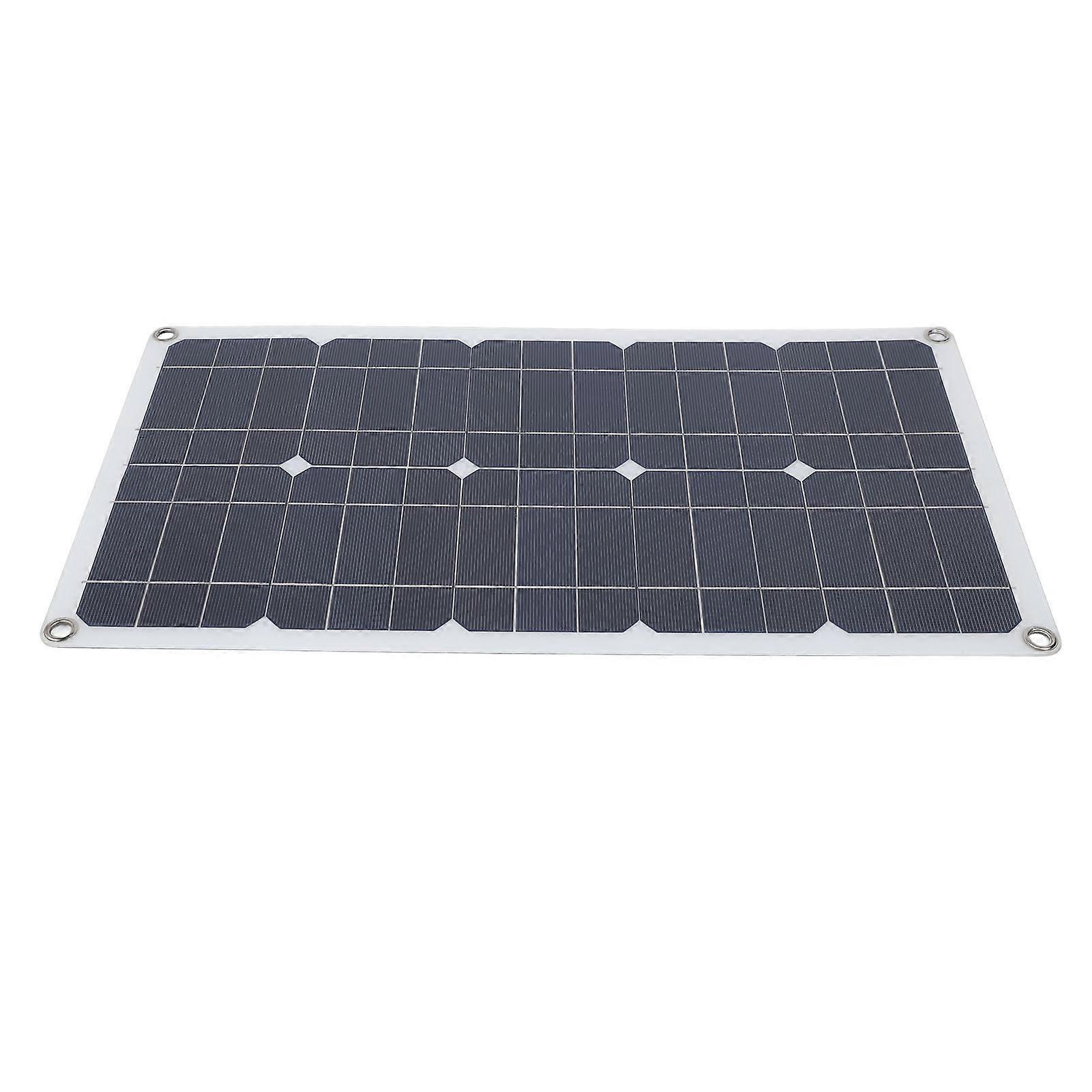 100W Solar Panel Kit with 12V/24V 20A Controller, 51x28cm Waterproof
