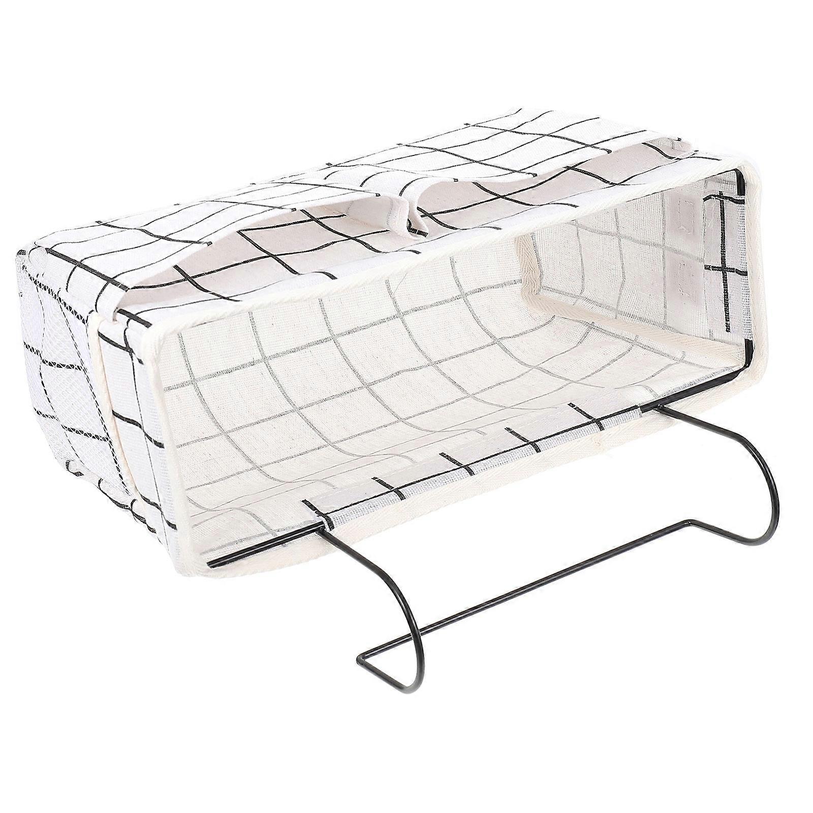 Bedside Hanging Storage Pouch for Storage 1Pcs White Cloth Iron