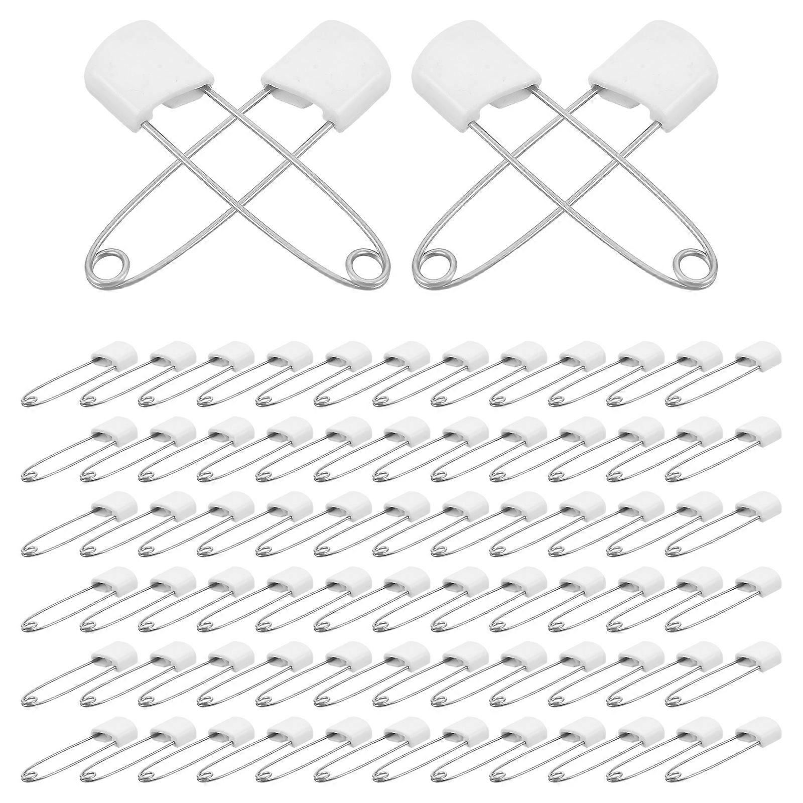 Children Safety Pins Durable Cloth Diaper Pins for Clothes Use 100Pcs