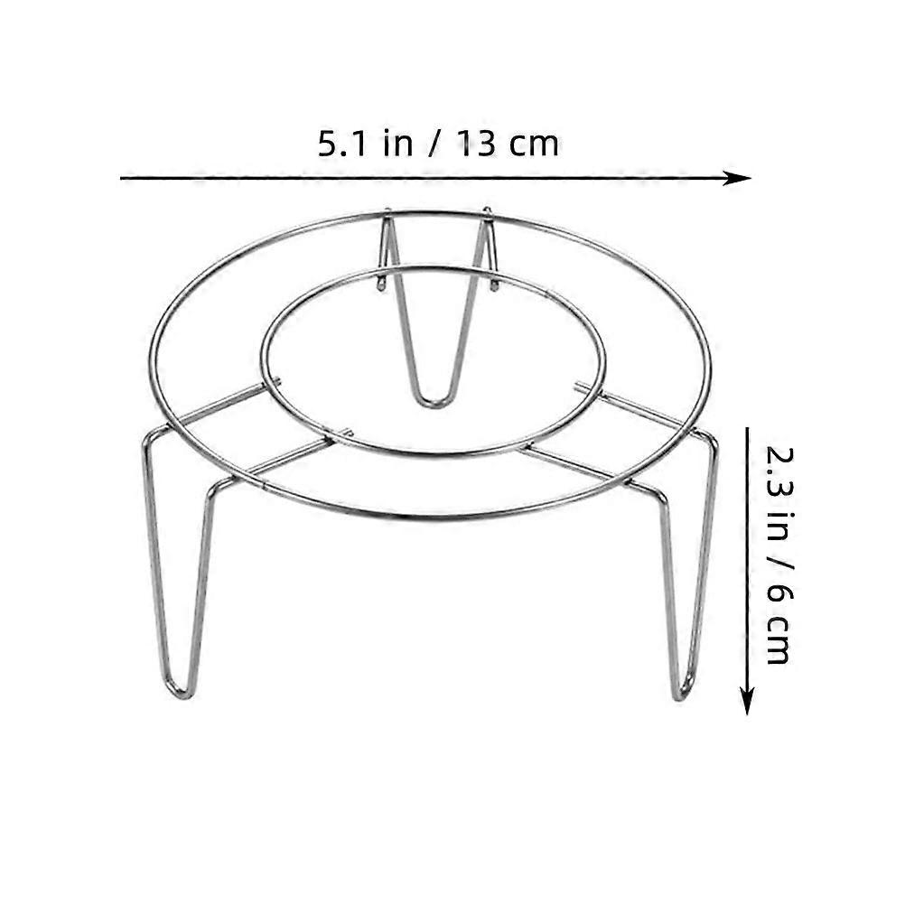 Steel Steaming Rack for Home Users and Cooks Heat Insulation Silver Color 3Pcs