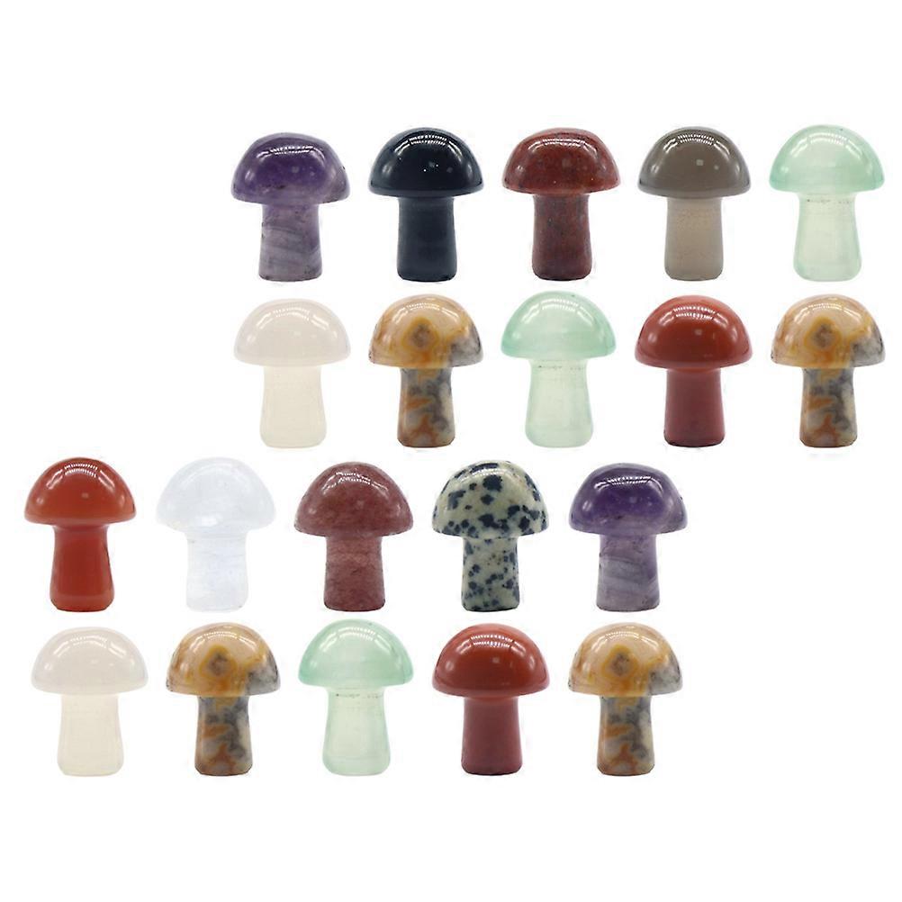 Simulation Mushroom Decor for Decor 20Pcs Decorative Mini Mushroom Ornaments