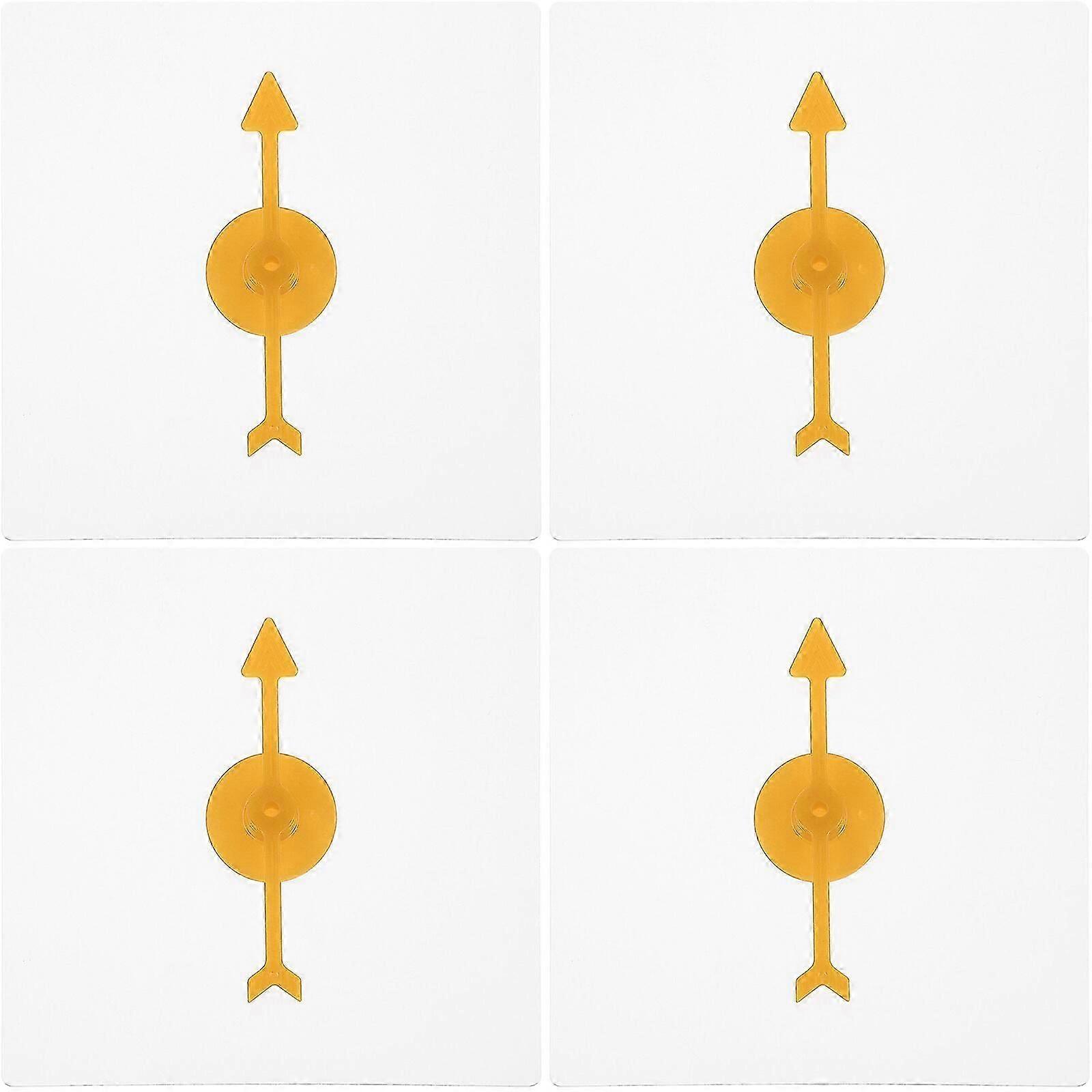 4pcs Transparent Spinners Math Game Spinner with Rotating Arrow for Party Games and Teaching Using