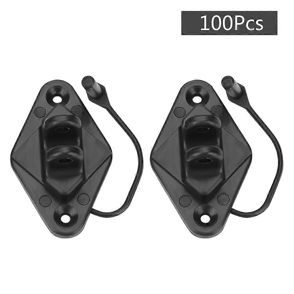 Lot de 100 isolateurs Pinlock pour poteaux en bois, accessoires pour clôture électrique