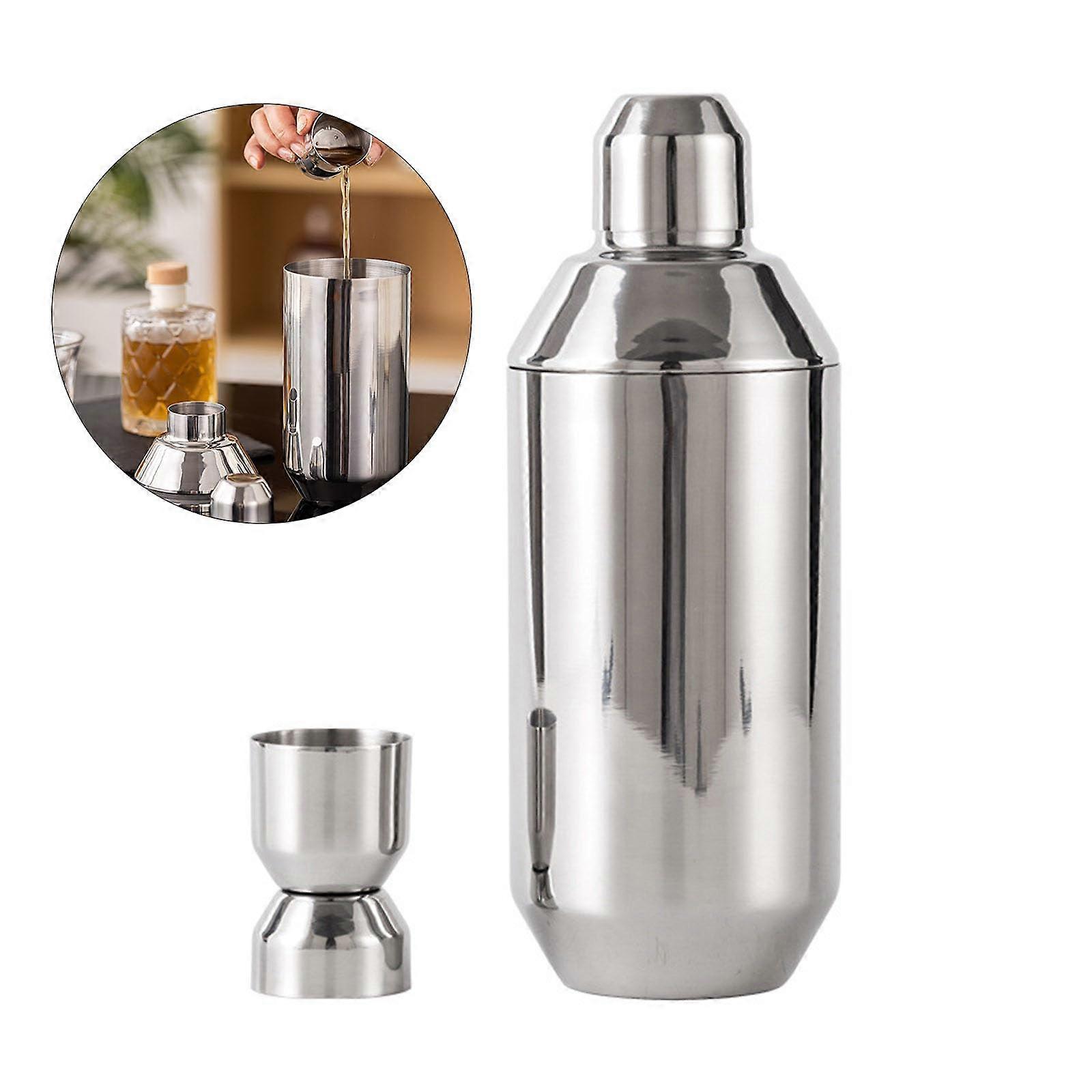 Blending Set Stainless Steel Strainers Cocktail Mixer Jiggers Pourer Barware Kit For Parties Gatherings