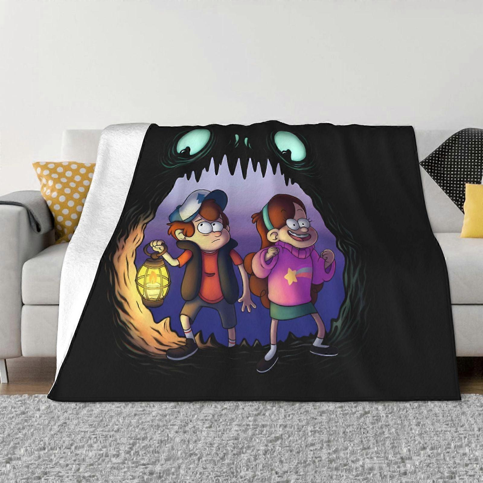 Gravity Falls Blanket Super Soft Cozy Throw Blanket Flannel Blanket Warm Plush Throw Blankets for Couch, Sofa, Bed,Ultra-Soft Micro Fleece Blanket
