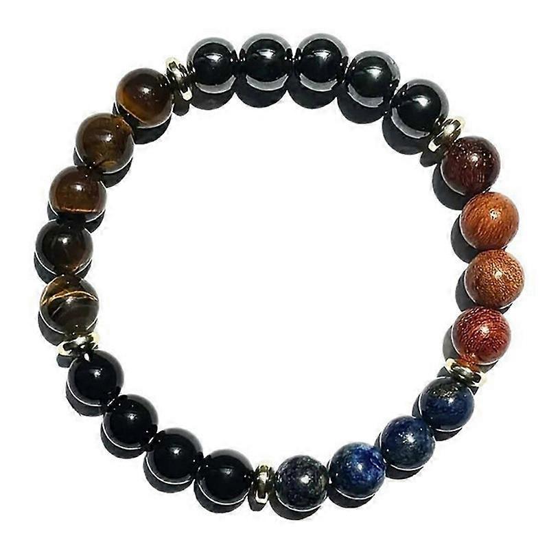 Men Tiger Eye Bracelet Exquisite Handmade Beads Bangle Birthday Present
