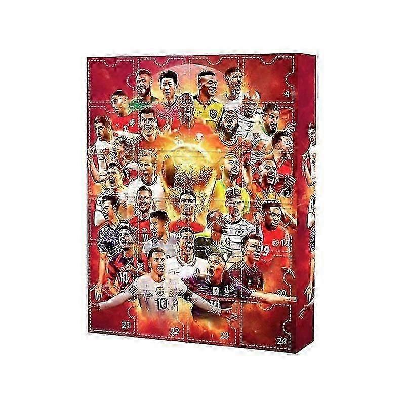 2024 Football Advent Calendar, 2024 World Cup Advent Calendar, 24 Day Christmas Countdown Calendar includes 24 basketball accessories for fans.