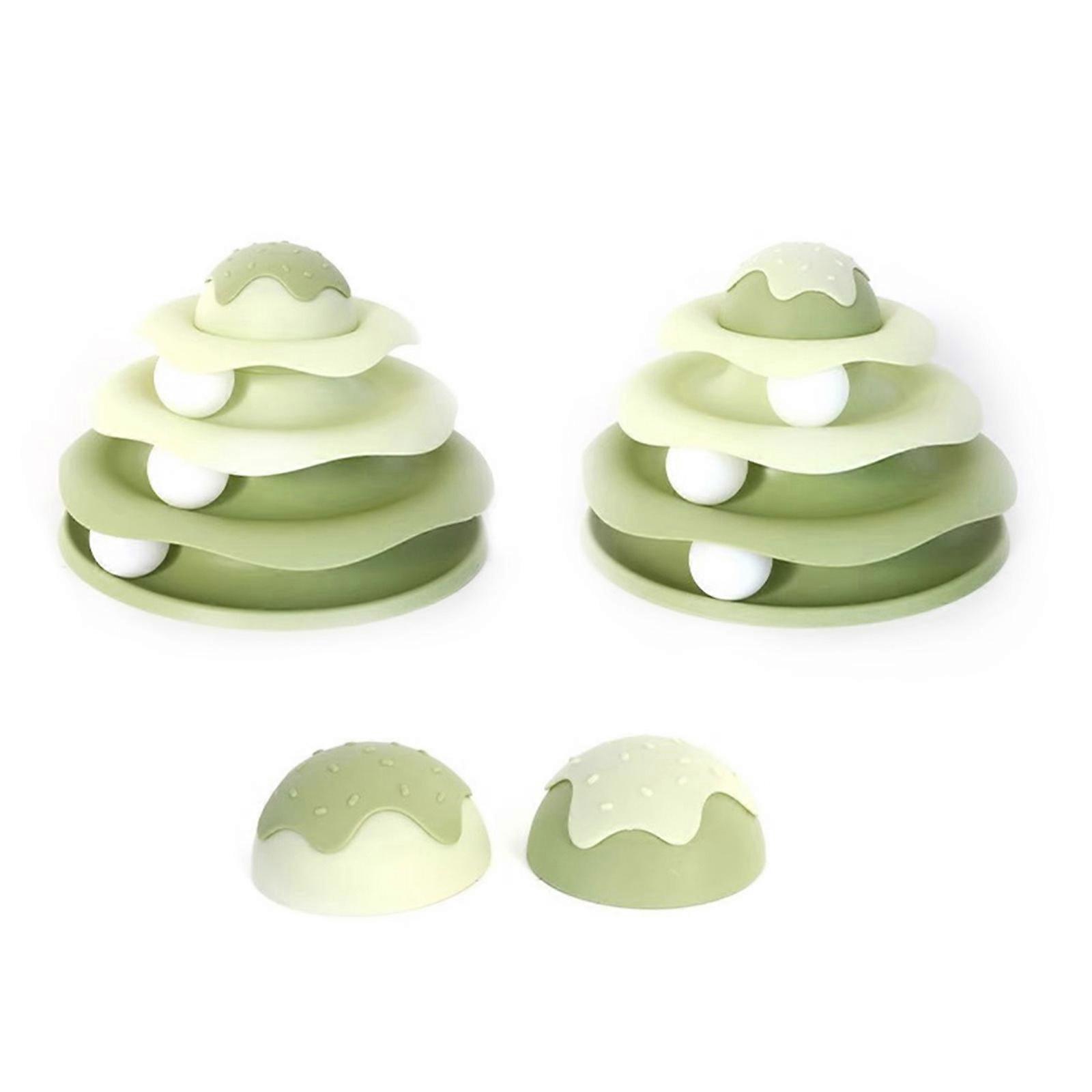 3 Layer Cat Toy Interactive Track Ball with Removable Cleaning for Kittens