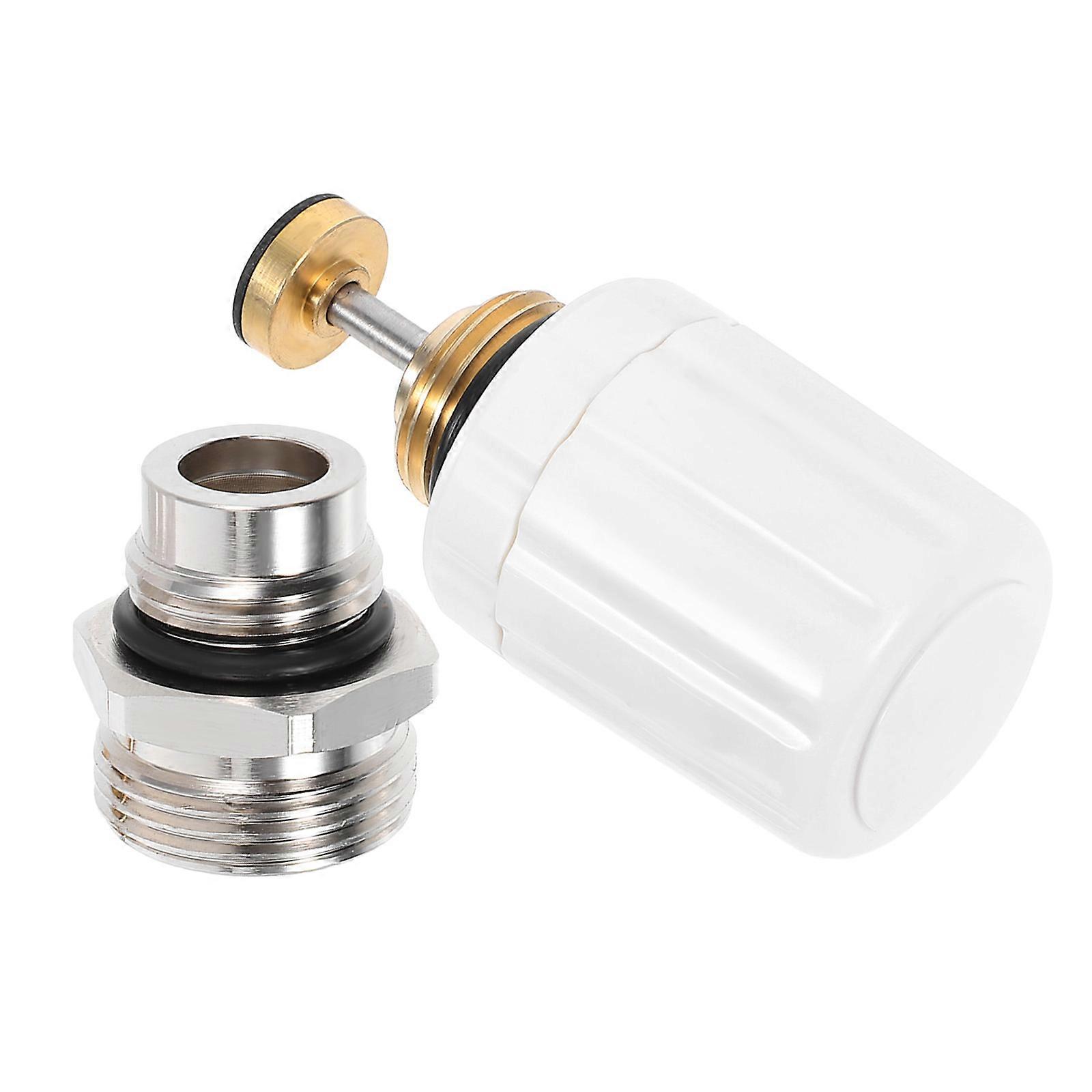 Brass Underfloor Heating Distributor Valve for Shut-Off Spring Valve Core 4Pcs