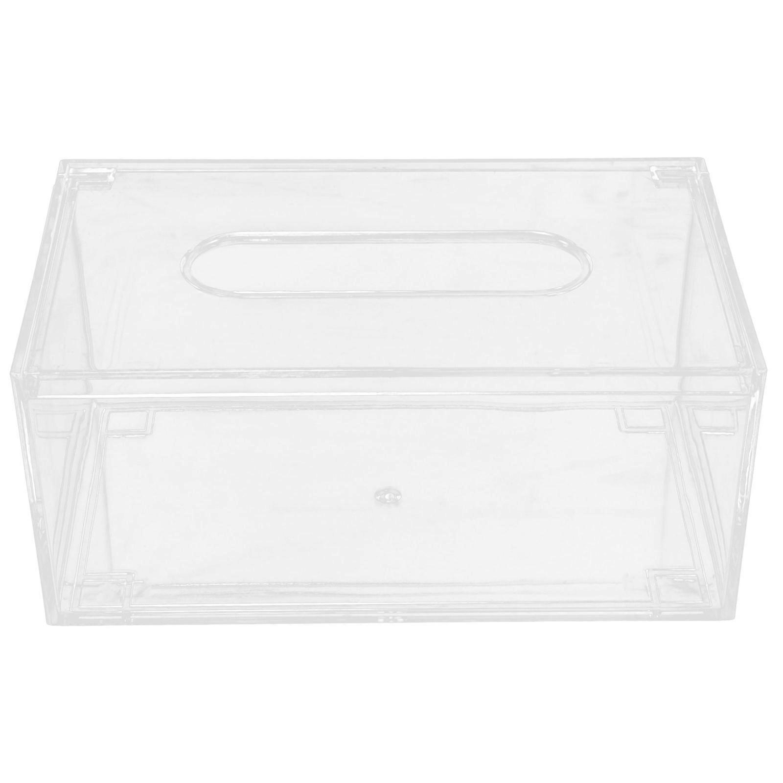 Napkin Holder 4Pcs Clear Tissue Box Versatile Design For Home Restaurant