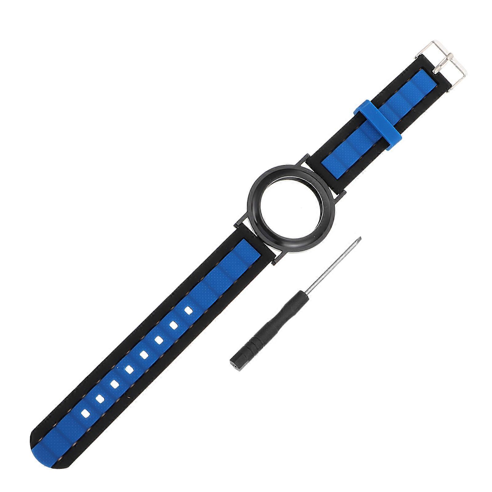 Replacement Watch Band Sweat-Proof Scratch-Resistant Child Safety Black 24.2X2Cm 1Set