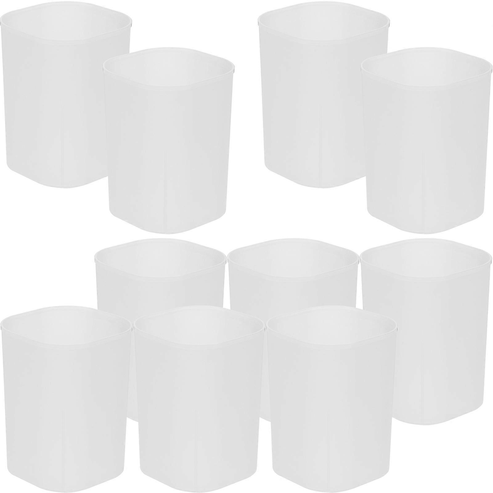 ABS Pen Holder for Desk Storage Use 50Pcs Tabletop Organizer White