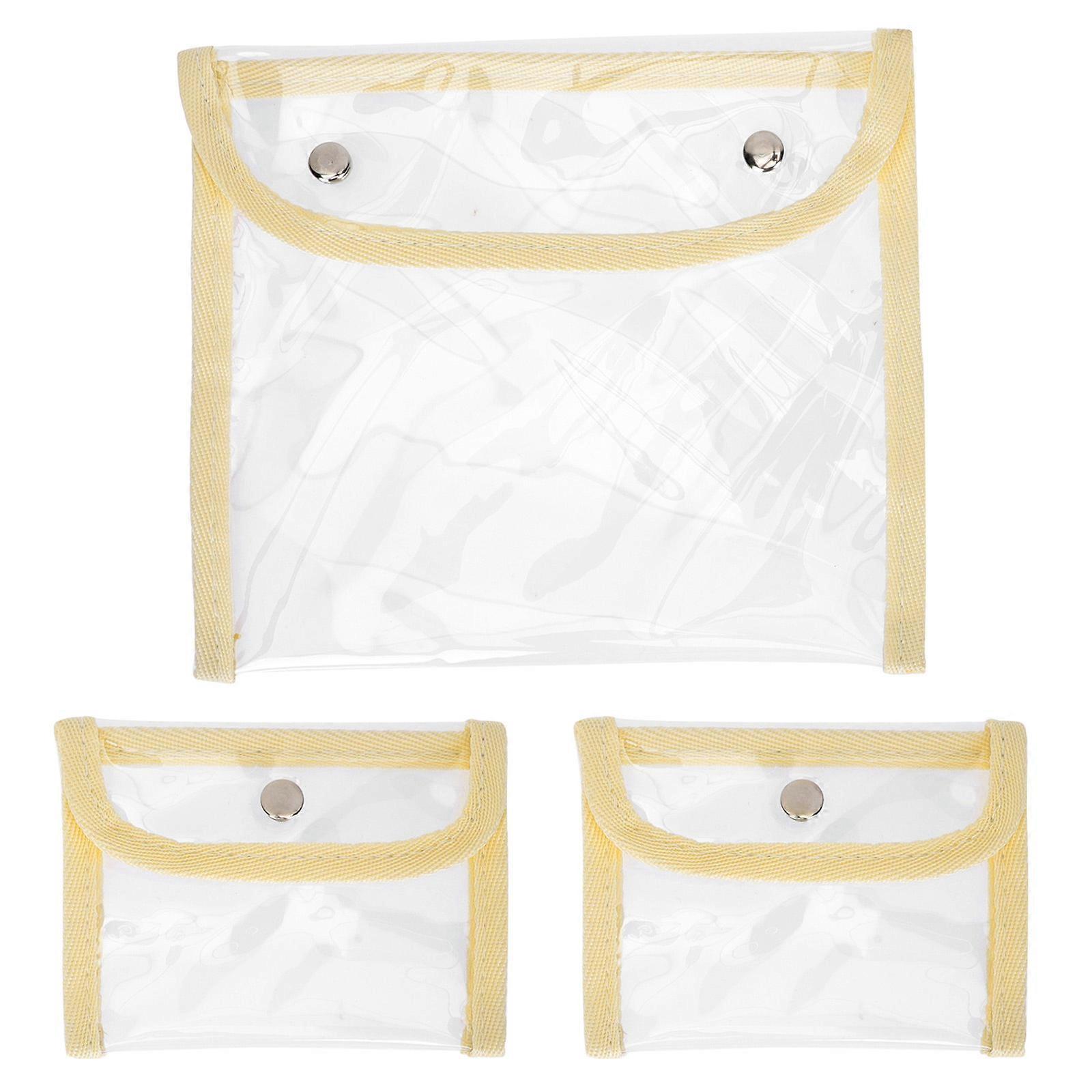 Mini File Pouches Clear Wallet for Multi-Use 12Pcs PVC Change Bags