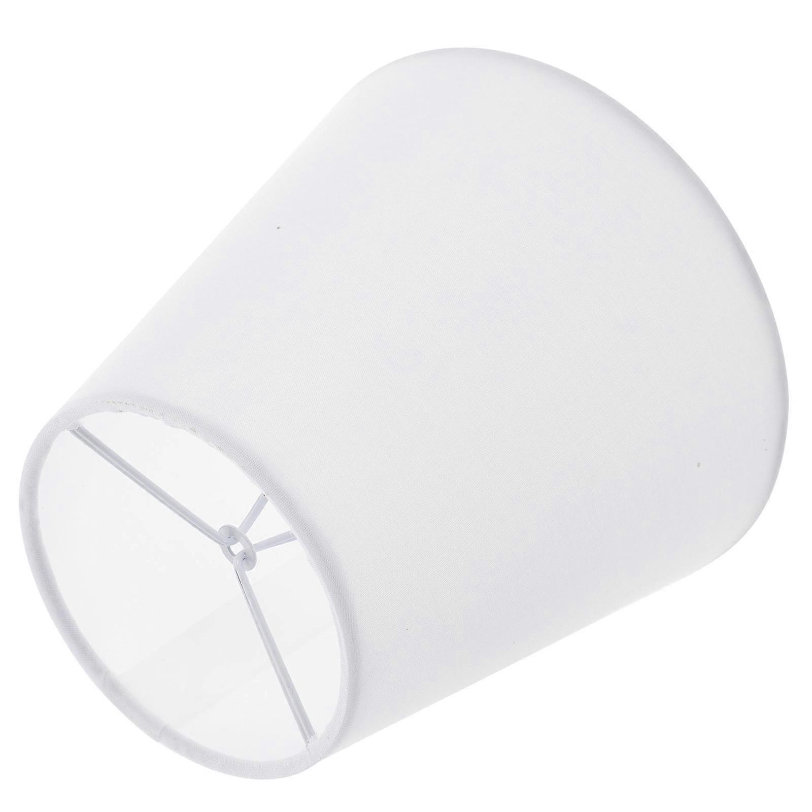 Lamp Shades Clip on Bulb for Table Light Shade Small 2Pcs White