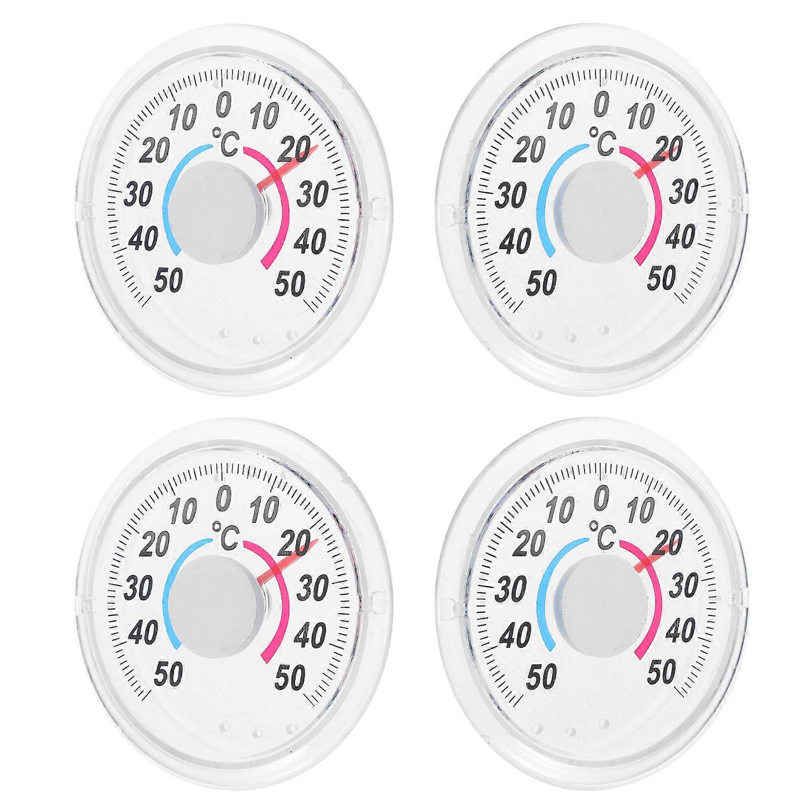 Accurate Temperature Gauge Round Window Tool for Indoor Use 12 Pieces