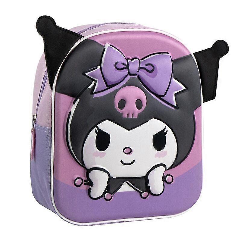 Kuromi 3D backpack, 28 cm size, sustainable design