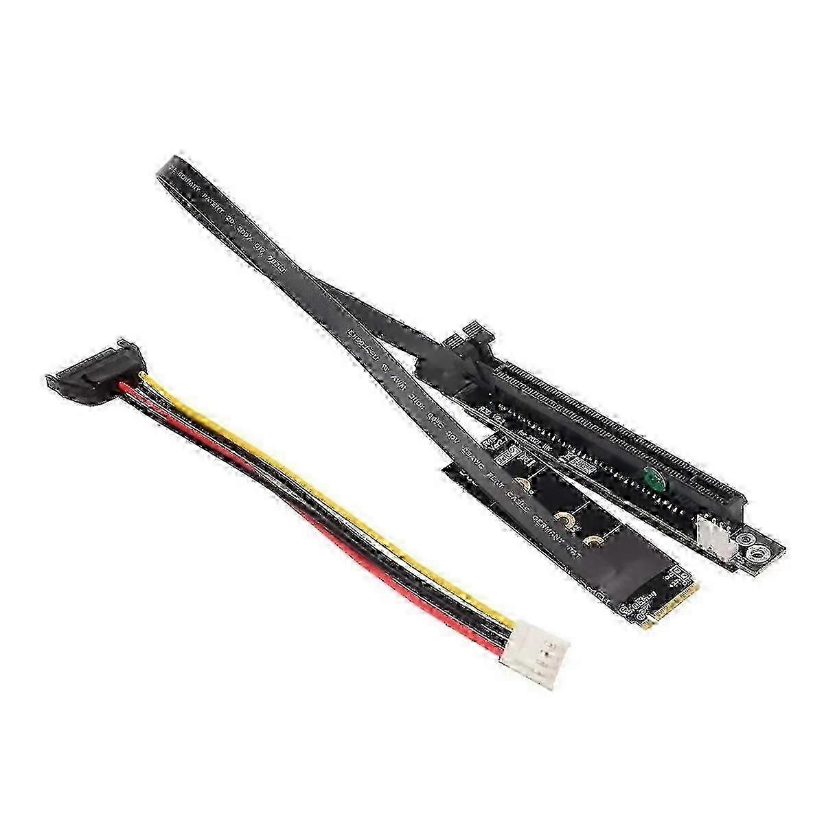 M.2 NVMe to PCIe X16 Extension Cable Gen3 Riser Adapter Jumper Mining Cable Compatible with YVL