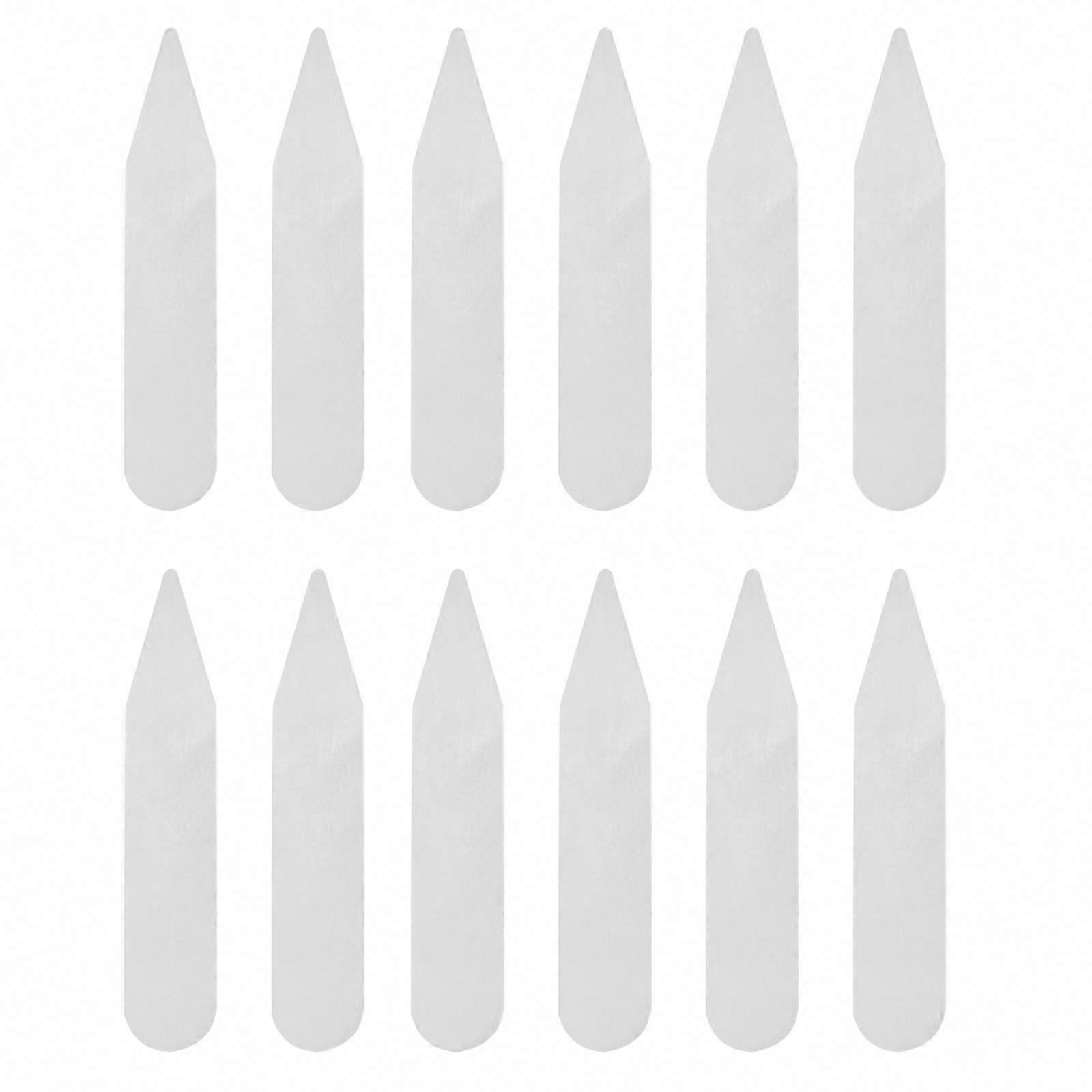 200pcs Transparent Collar Stays for Formal Wear, Durable & Lightweight Shirt Collar Supports to Maintain Crisp Shape