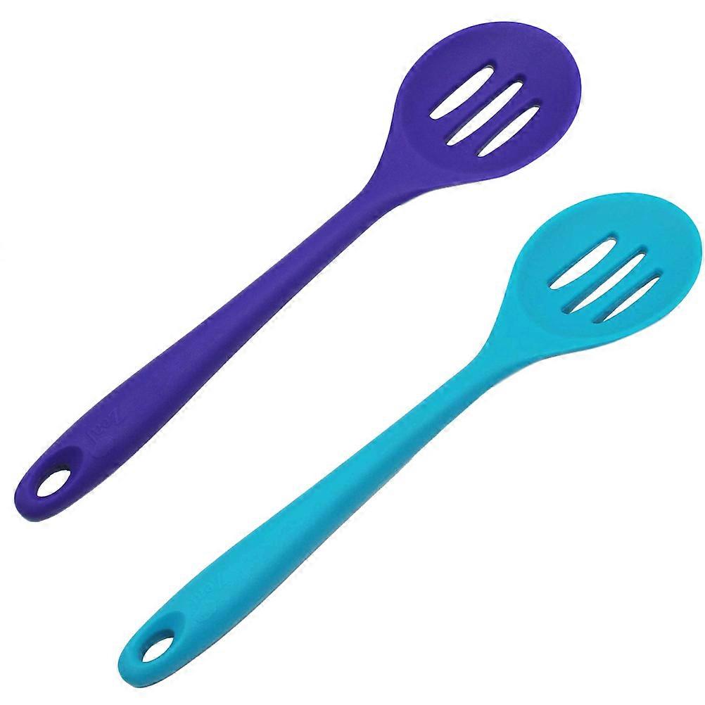 Slotted Spoon Silicone for Cooking Use 6Pcs in Assorted Colors