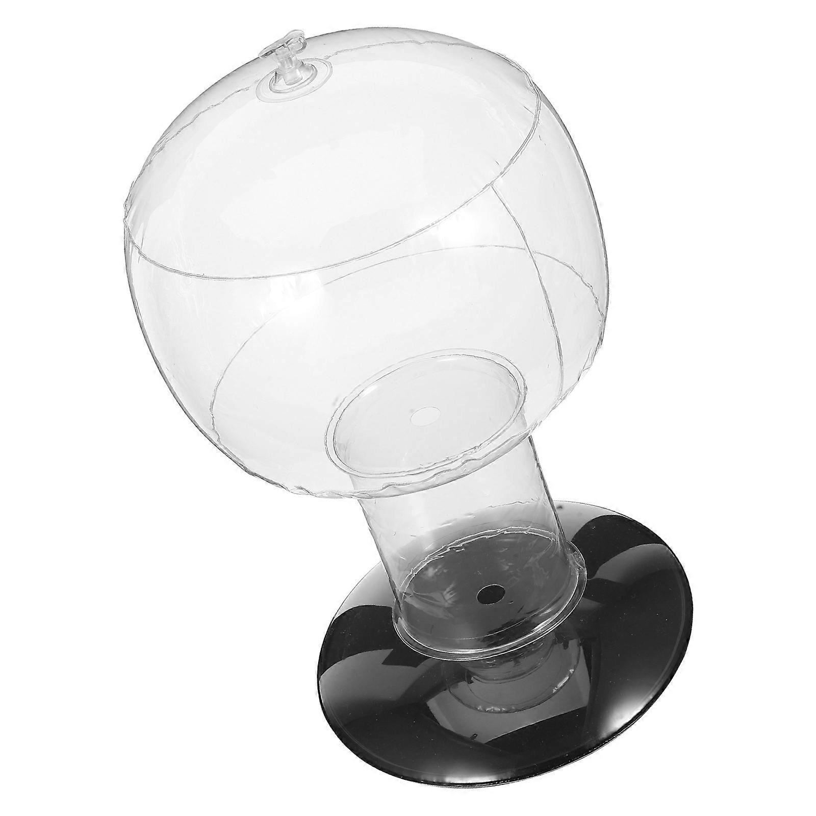 Inflatable Baseball Cap Holder for Portable Hat Storage 2Pcs Transparent PVC