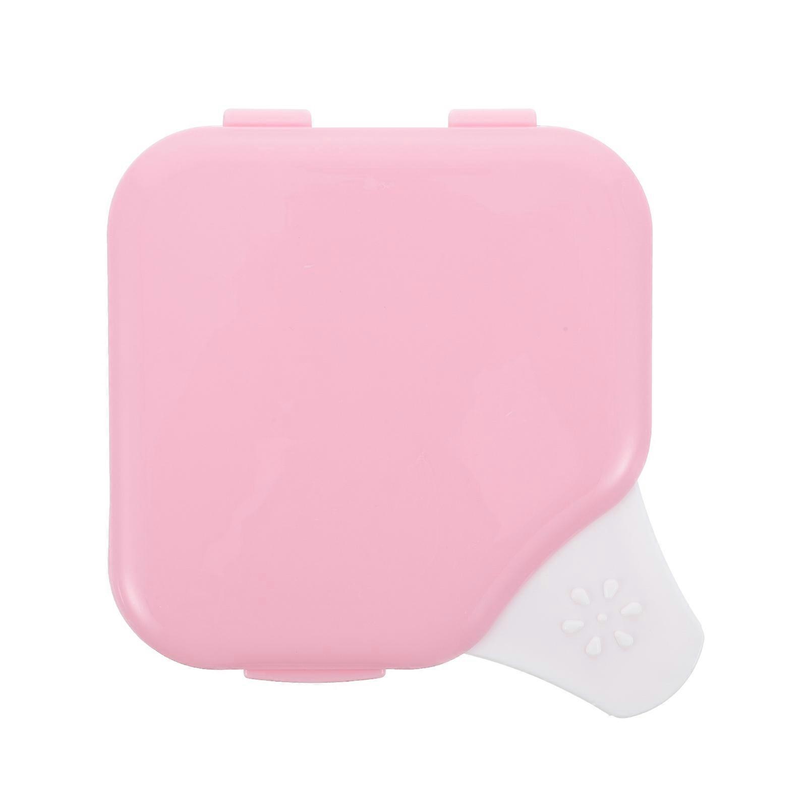 Retainer Box Portable Storage Container for Dental Use with Brush 3Pcs