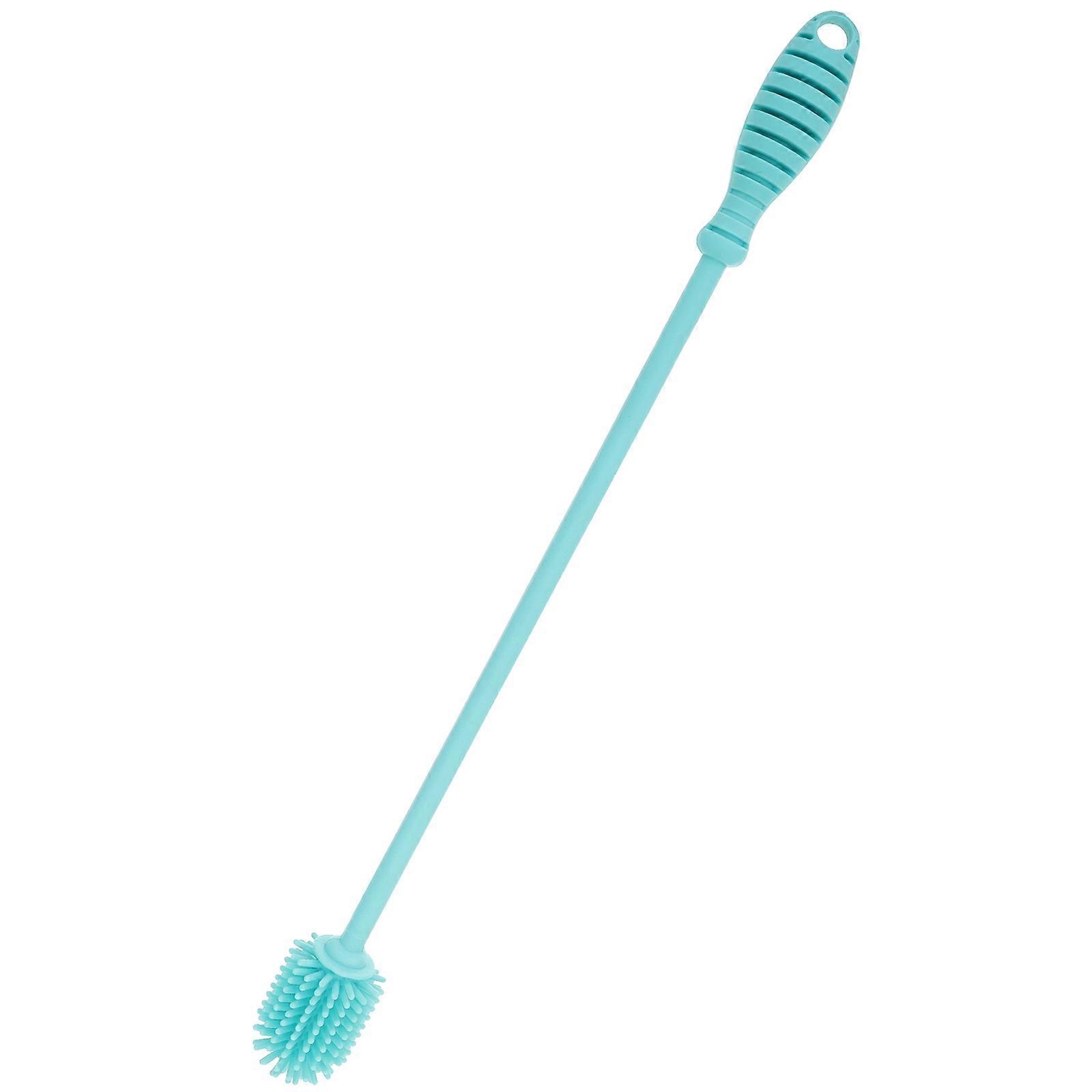 Silicone Bottle Washer 1Pcs Long Handle Baby Bottle Cleaning Tool For Use In Blue