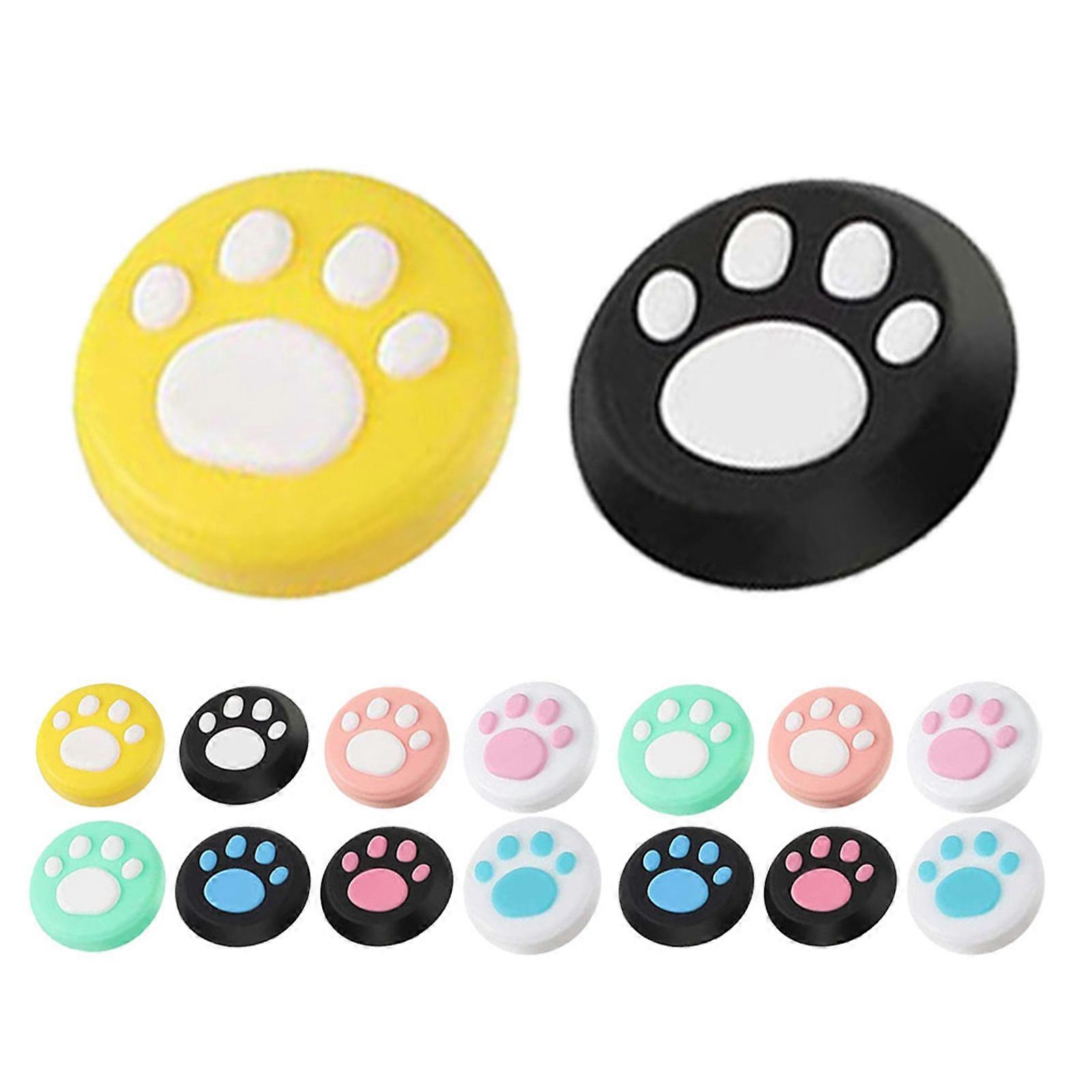 Joystick Thumb Grips Silicone Cover Paw Design Analog Stick 64Pcs