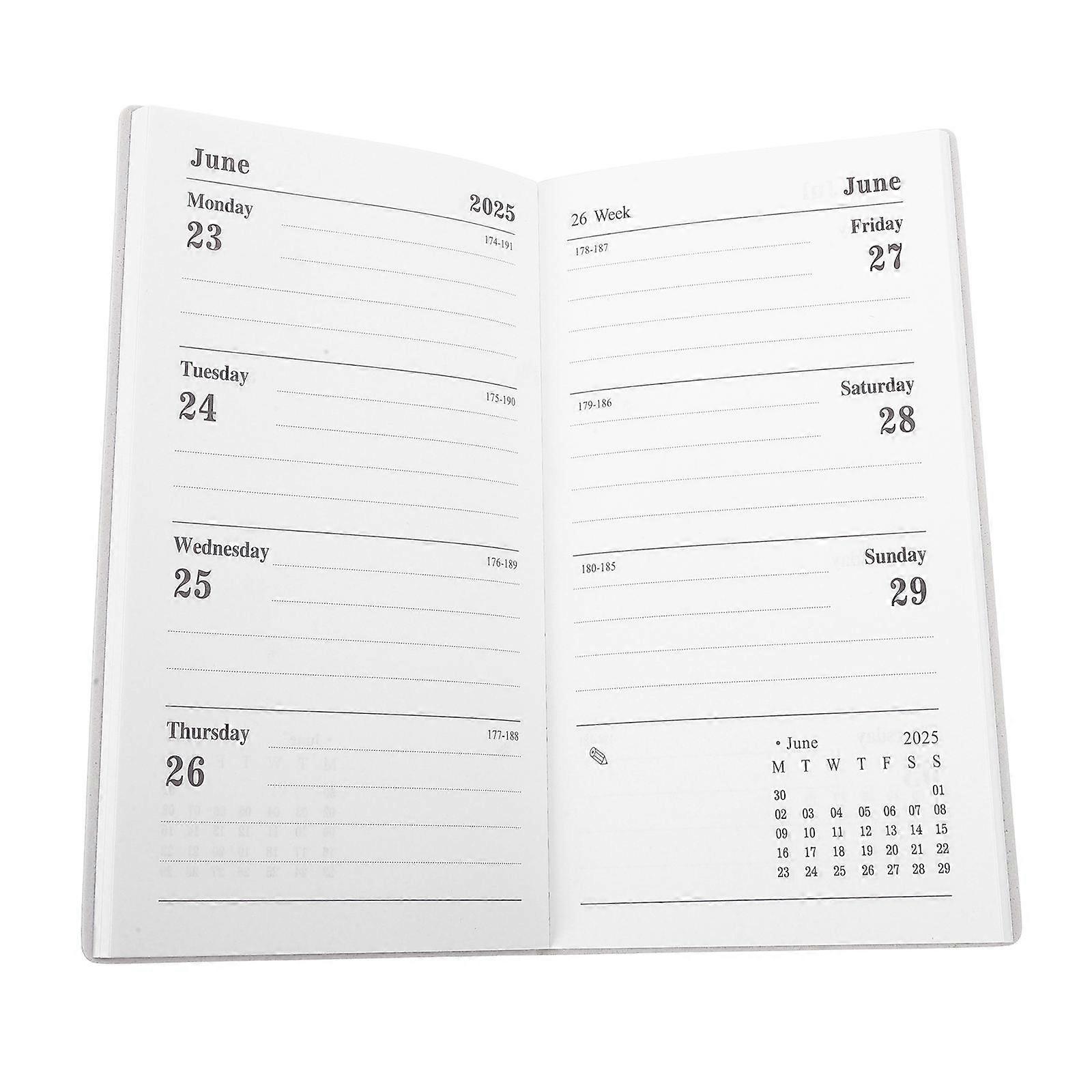 Portable Planner Daily Planner Notepad for Writing Including 3Pcs