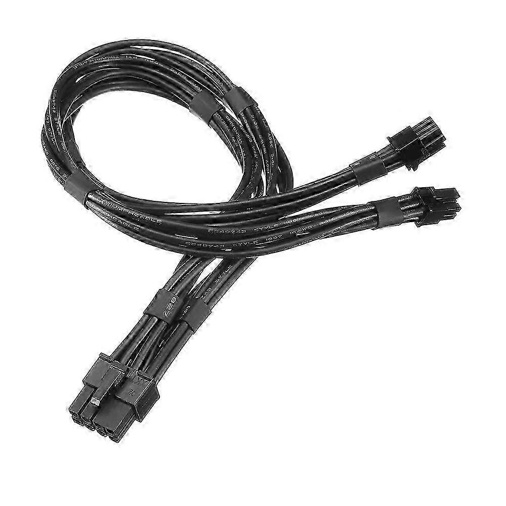 Dual Mini 6 Pin to 8 Pin PCI Express Video Card Power Supply Cable for Mac Pro (1.1) (2.1) (3.1) (4.1) (5.1) PCIe GPU Power Cable 30 cm