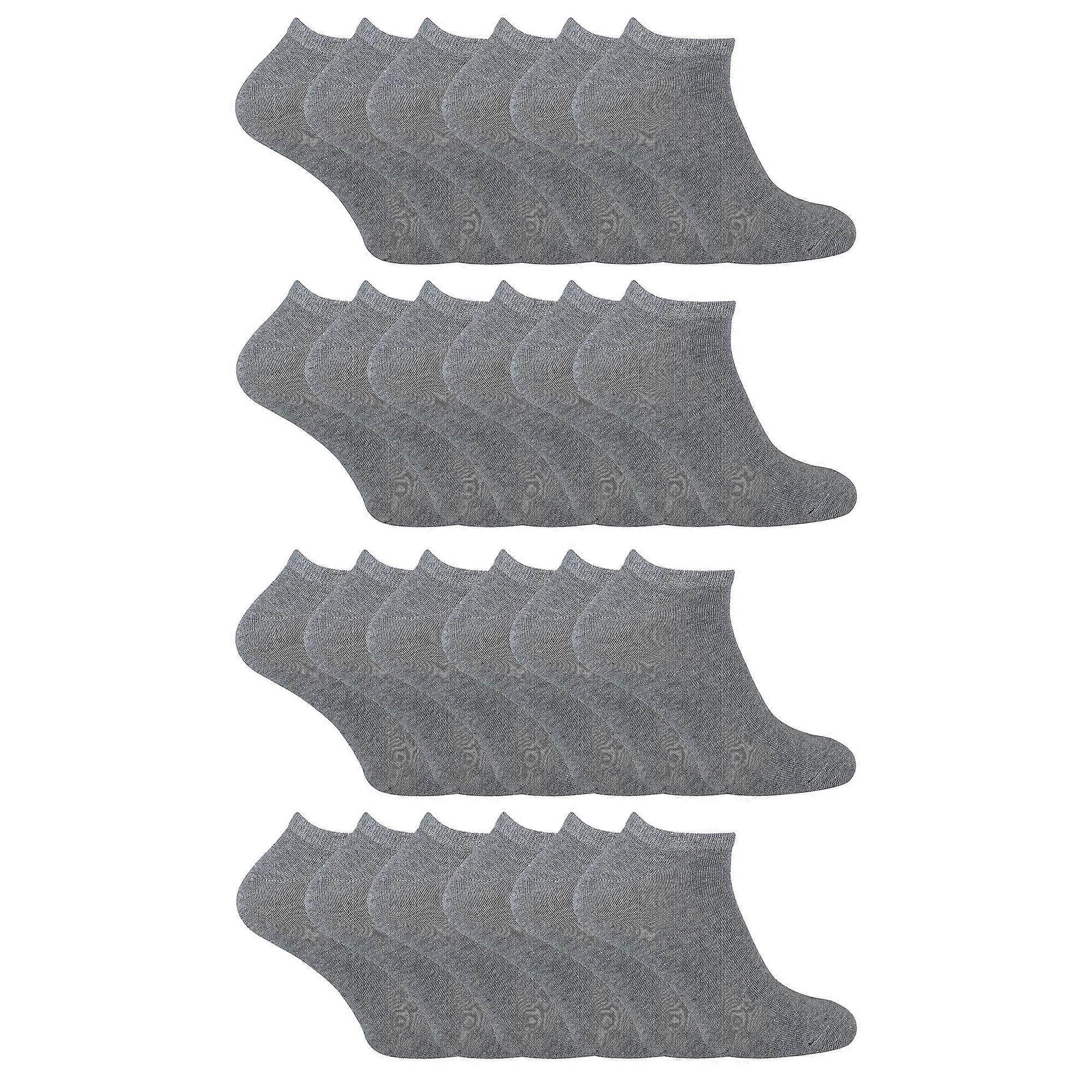 Sock Snob - 24 Pack Multipack Unisex Cotton Trainer Socks