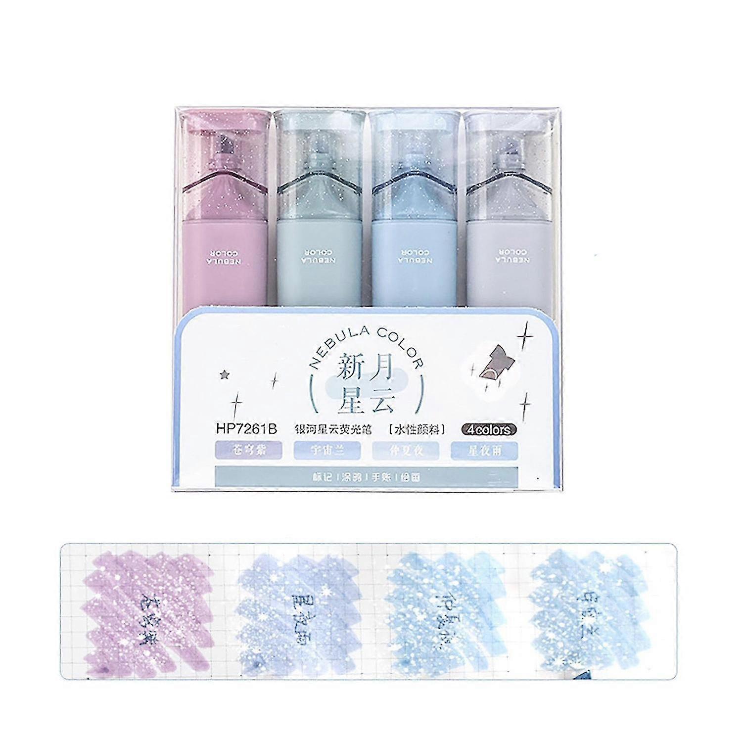 Glitter Highlighters Markers, Smudge-Proof Smooth Ink No Bleed Marker Pen Highlighter Marker,Multifu 26s