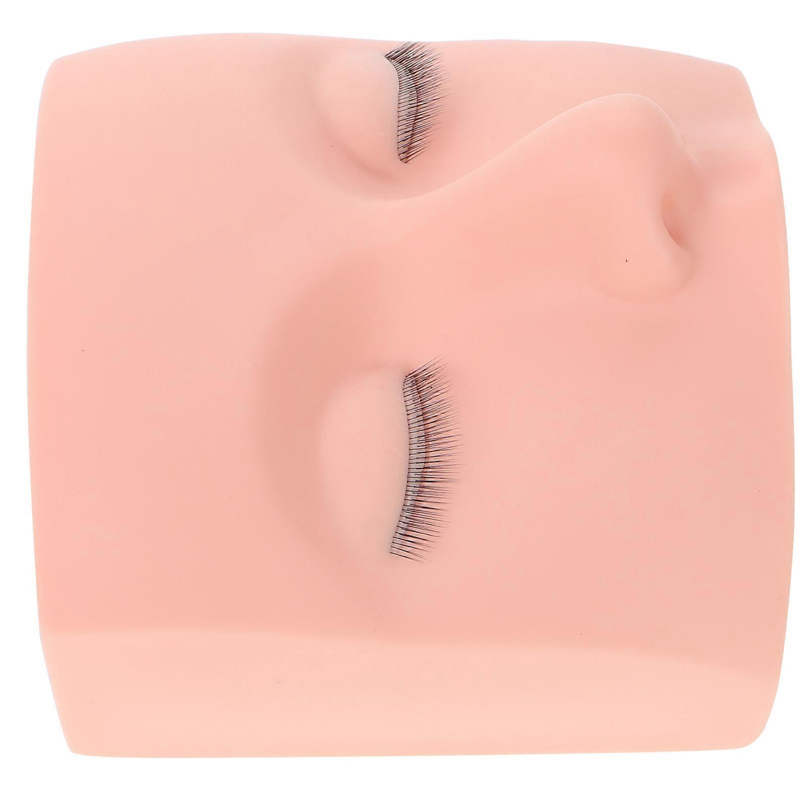 Lash Practice Silicone Mannequin Head for Eyelash Training 4Pcs Kit