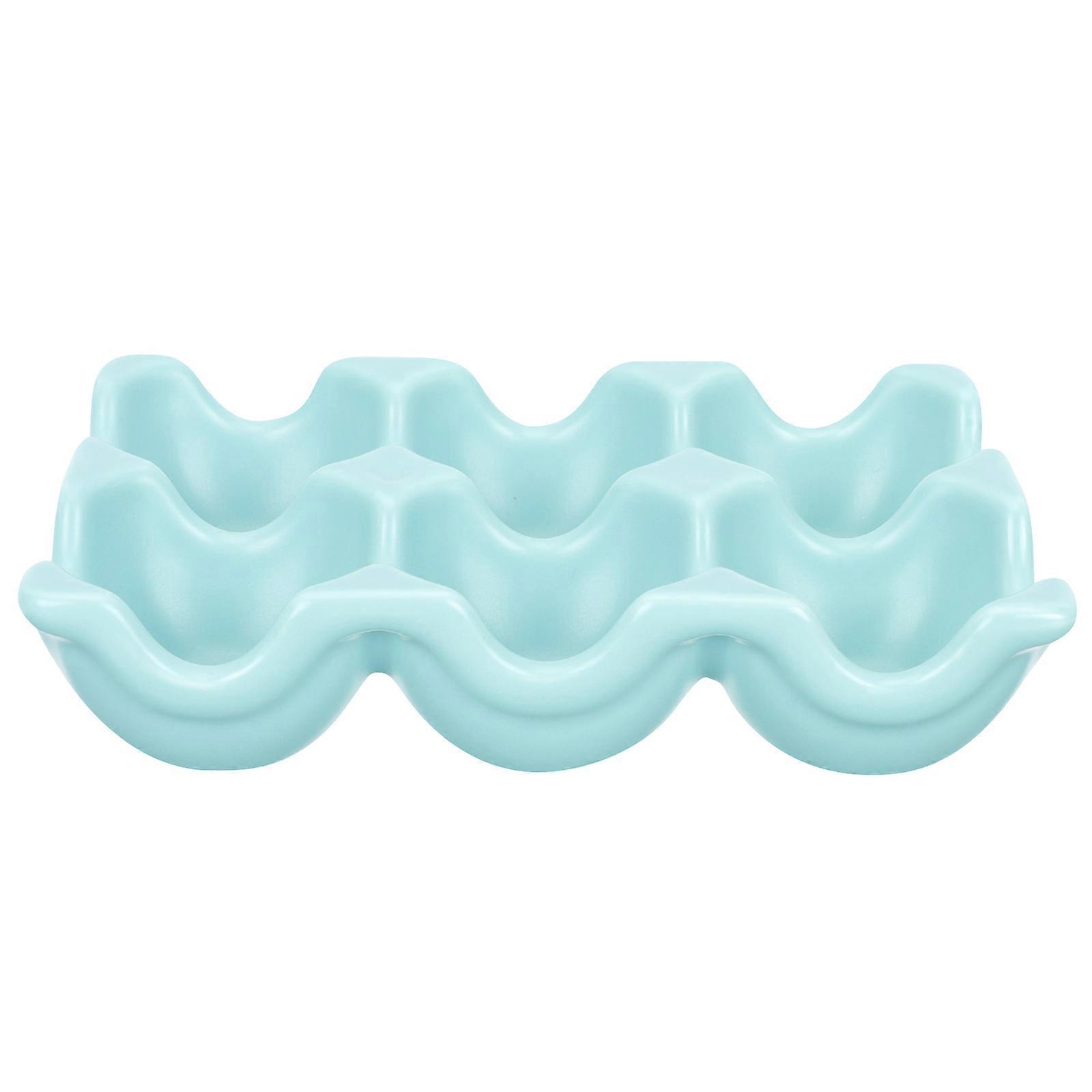 Porcelain Egg Tray for Egg Storage 4Pcs Ceramic Refrigerator Holder