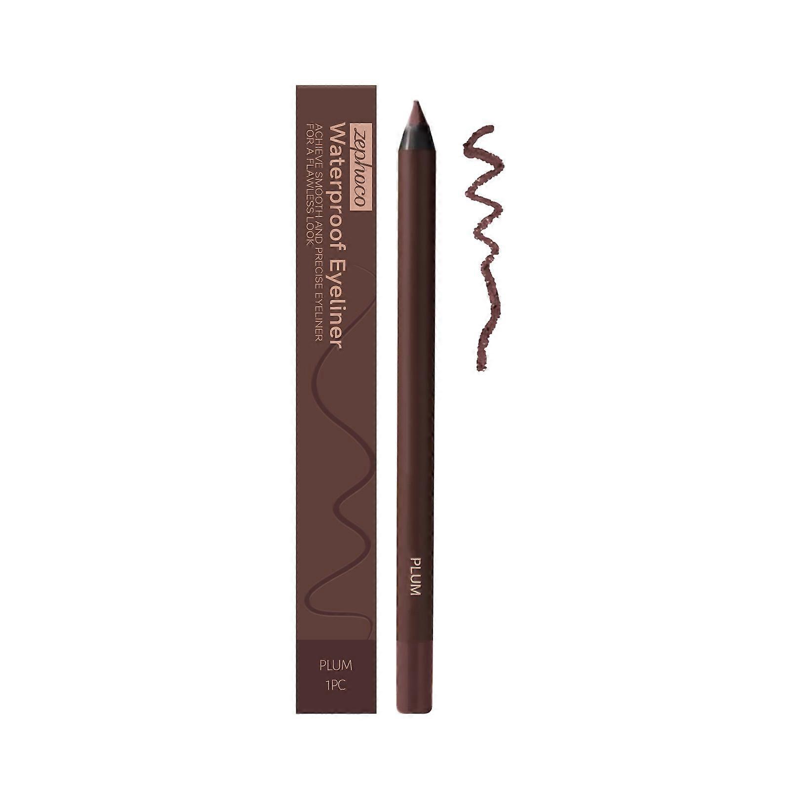 Zephoco Plum Color Eyeliner Is Long-Lasting And Does Not Smudge Easily, Naturally Outlining And Enhancing The Eyeliner Around The Eyes