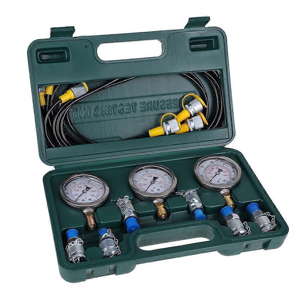 Hydraulic Pressure Test Kit For Excavator With Testing Hose, Gauge And Coupling, Hydraulic Pressure Tester
