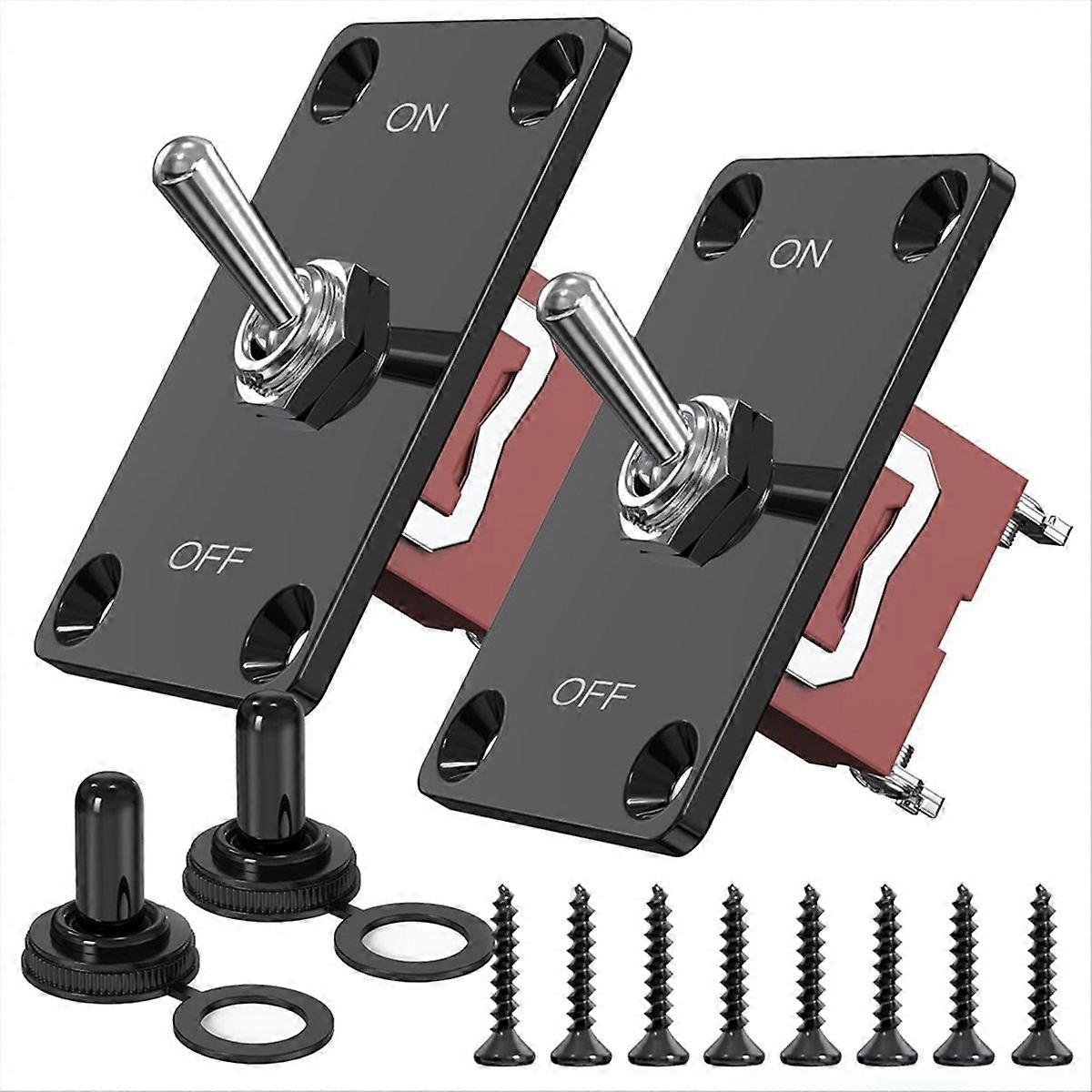 2Pc 2Pin Waterproof SPST Marine on Off Switch