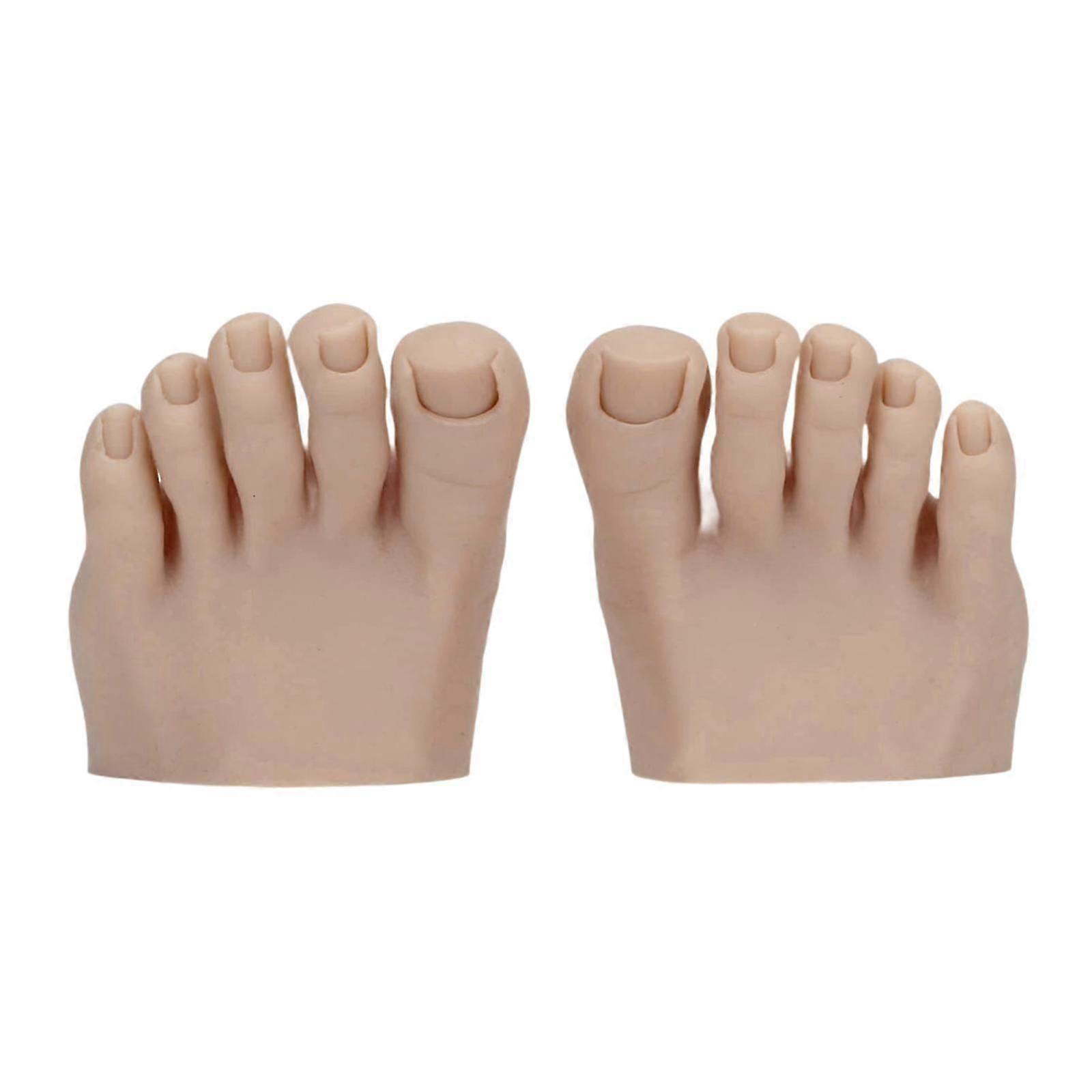 Practice Fake Foot Model Nail Mannequin Realistic Reusable Display Movable