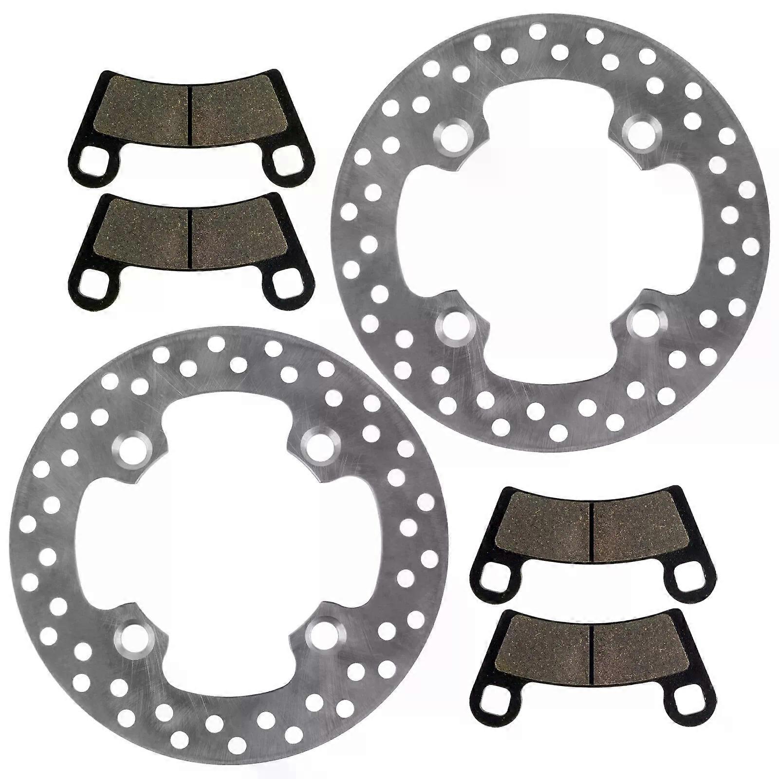2 Front Brake Disc Rotor And Pads for Polaris RZR 570 2014 2015 2016 2017 2018 NO.87536