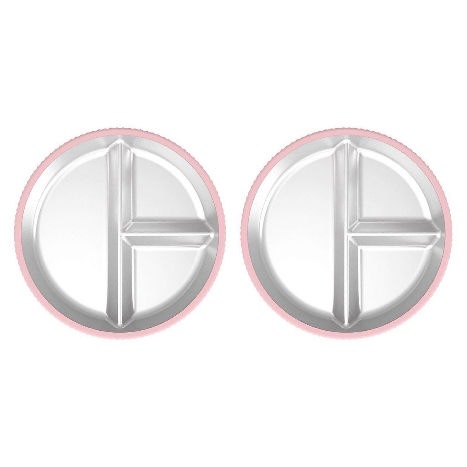 Durable Nonrust Steel Plates Feature Nonslip Silicone Pad Thermal Protections For Daily Meals Snacks  Fpink