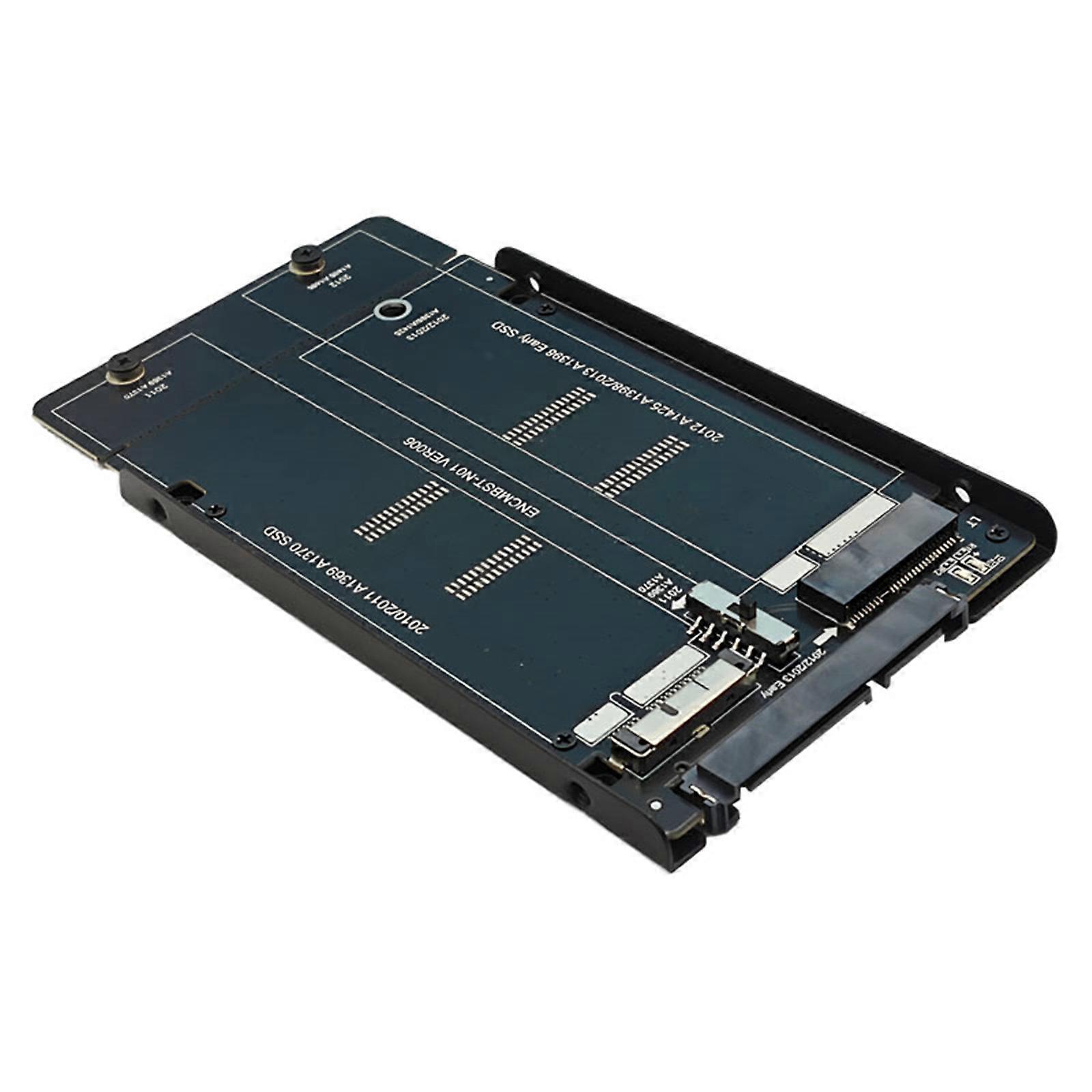 M.2 Hard Disk to 22Pin Converter 6Gbps Transfer Rate Adapter Reader Metal Tray Card for 2010 2011 A1369/1370 2012 1425/1398 Multicolor