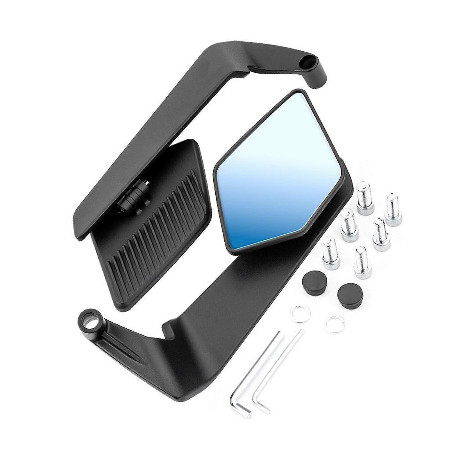 Vibration Proof Motorcycle Rearview Mirror Expanded Visual Range Glares Resistant Mirror Effortlessly Setups Multicolor